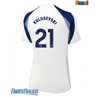 Tottenham Hotspur Dejan Kulusevski #21 Tricou Fotbal Replică 2025-26 Femei Acasa